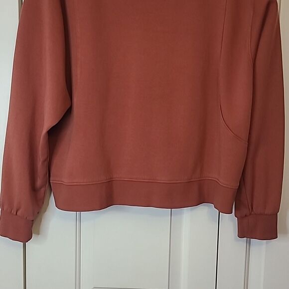 Athleta Crewneck Sweatshirt Burnt Red Size XL - Picture 7 of 10
